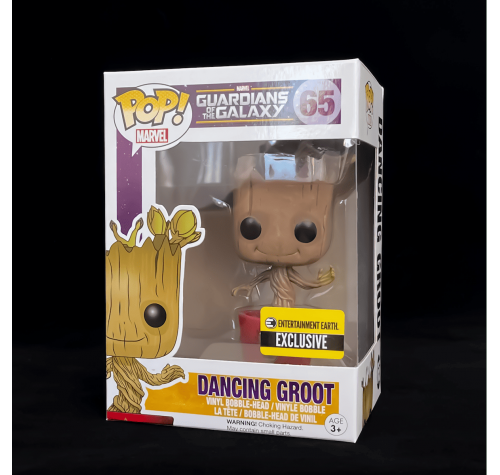 Грут Танцующий Союз Опустошителей со стикером (Dancing Groot Ravagers (Эксклюзив Entertainment Earth)) из фильма Стражи Галактики