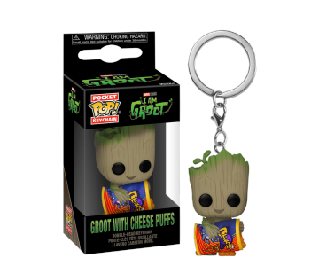 Groot with cheese puffs keychain (PREORDER USR) из мультсериала I Am Groot