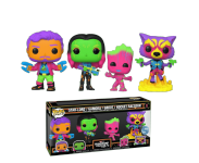 Star Lord, Gamora, Groot and Rocket Raccoon Black Light 4-pack (Эксклюзив Target) из фильма Guardians of the Galaxy