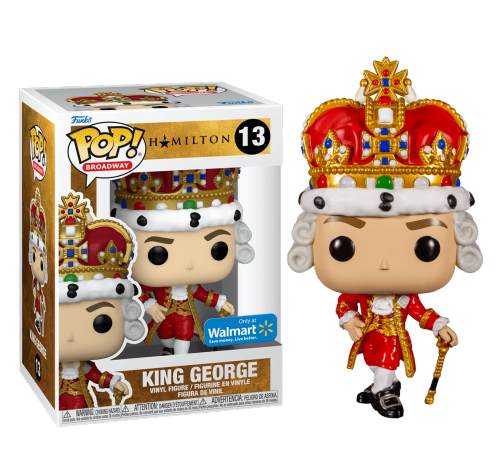 Король Георг III со стикером (King George (Эксклюзив Walmart)) из мьюзикла Гамильтон
