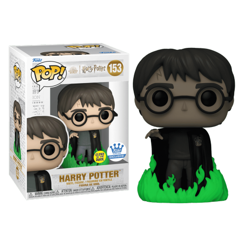 Гарри Поттер летучий порох светящийся со стикером (Harry Potter Using Floo Powder GitD (preorder WALLKY) (Эксклюзив Funko Shop)) из фильма Гарри Поттер