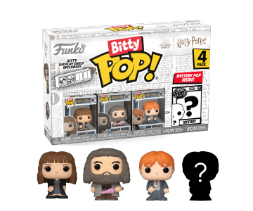Hermione Granger, Hagrid, Ron Weasley and Mystery Bitty 4-Pack (PREORDER EarlyMay24) из фильма Harry Potter