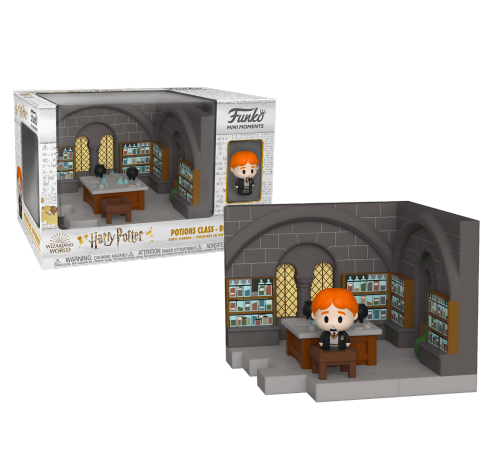 Рон Уизли и Класс Зельеварения Диорама (Ron Weasley with Potions Class Diorama Mini Moments) (preorder WALLKY) из фильма Гарри Поттер
