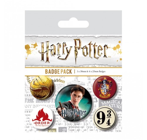 Набор значков Гарри Поттер (Harry Potter Gryffindor Badge Pack) из фильма Гарри Поттер