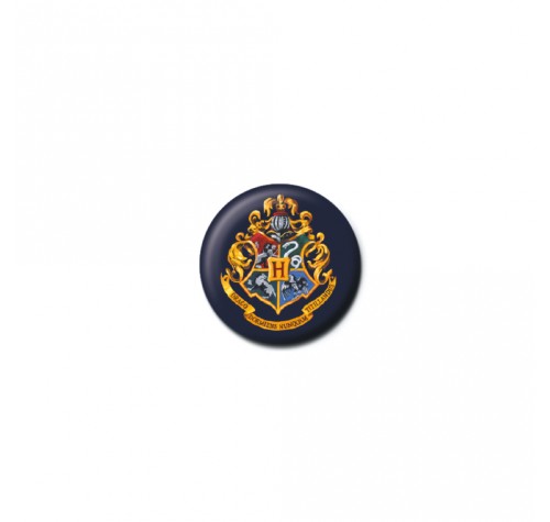 Значок Герб Хогвартса (Hogwarts Crest Button Badge) из фильма Гарри Поттер