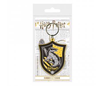 Hufflepuff Crest Rubber Keychain из фильма Harry Potter
