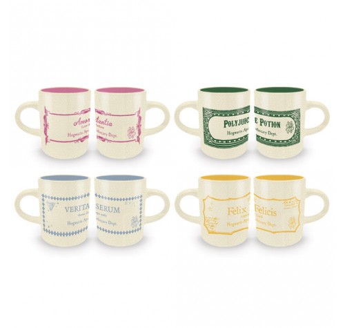 Набор кружек Коллекция Зелий (Potions Collection Espresso Mug Set) из фильма Гарри Поттер