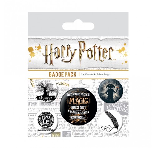 Набор значков Гарри Поттер (Harry Potter Symbols Badge Pack) из фильма Гарри Поттер