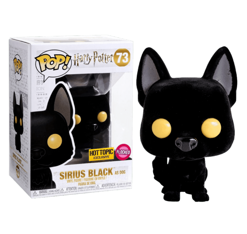 Сириус Блэк пёс флокированный со стикером (Sirius Black as Dog Flocked (Эксклюзив Hot Topic)) из фильма Гарри Поттер