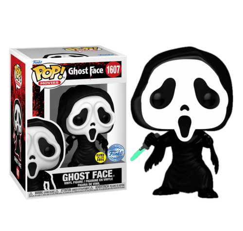 Призрачное лицо с ножом светящийся (Ghostface with Knife GitD (Эксклюзив Amazon)) (preorder WALLKY) из фильма Крик