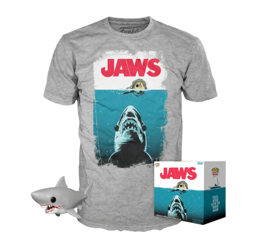 Фигурка и футболка Челюсти (Jaws 6-inch Pop and Tee (Размер 2XL)) из фильма Челюсти