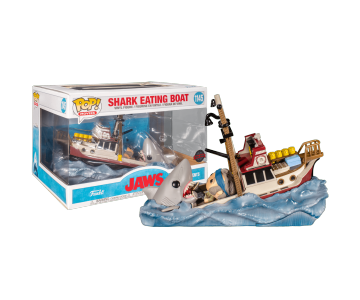 Jaws Great White Shark Eating Quint and Orca Boat Movie Moments (Эксклюзив GameStop) из фильма Jaws 1145