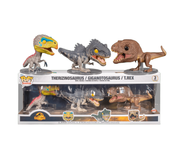 Therizinosaurus, Giganotosaurus and T-Rex 3-Pack (Эксклюзив) из фильма Jurassic World: Dominion