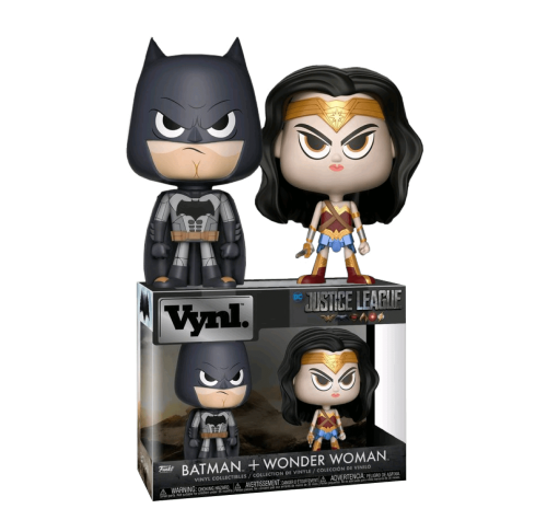 Бэтмен и Чудо-Женщина (Batman and Wonder Woman Vynl 2-Pack) из фильма Лига справедливости ДС Комикс