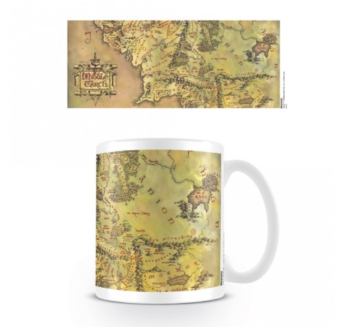 Кружка Карта Средиземья (Middle Earth Map Mug) из фильма Властелин колец