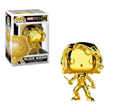 Чёрная вдова золотой хром (Black Widow gold chrome) (preorder WALLKY) из серии Студия Марвел: Первые десять лет