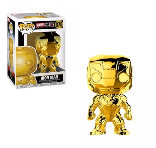 Железный человек золотой хром (Iron Man gold chrome) из серии Студия Марвел: Первые десять лет