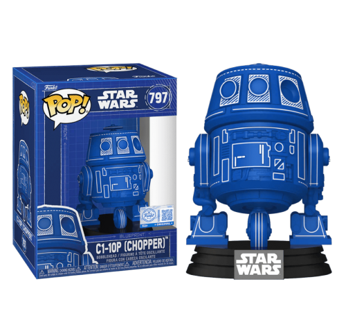 C1-10P Чоппер синий (preorder EndNov25) (C1-10P Chopper Blueprint (Эксклюзив Entertainment Earth)) из фильмов Звездные Войны