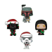 Звездые Войны Подарочный Набор 4 см (Darth Vader, Boba Fett, Emperor Palpatine, Stormtrooper Pocket Pop! Holiday Box 4-pack) из фильма Звездные войны