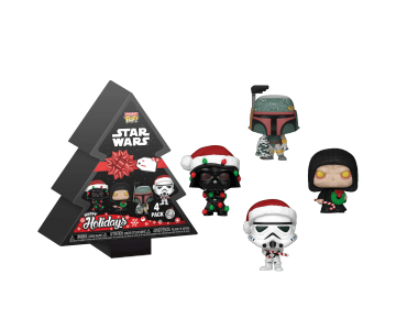 Darth Vader, Boba Fett, Emperor Palpatine, Stormtrooper Pocket Pop! Holiday Box 4-pack из фильма Star Wars 02