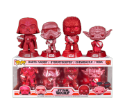 Yoda, Chewbacca, Darth Vader and Stormtrooper Diamond Glitter 4-Pack (Эксклюзив) (preorder WALLKY) из серии Star Wars Valentines 496