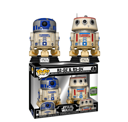 Р2-Д2 и Р5-Д4 (R2-D2 and R5-D4 2-pack (Эксклюзив Galactic Convention 2023)) из фильма Звёздные войны