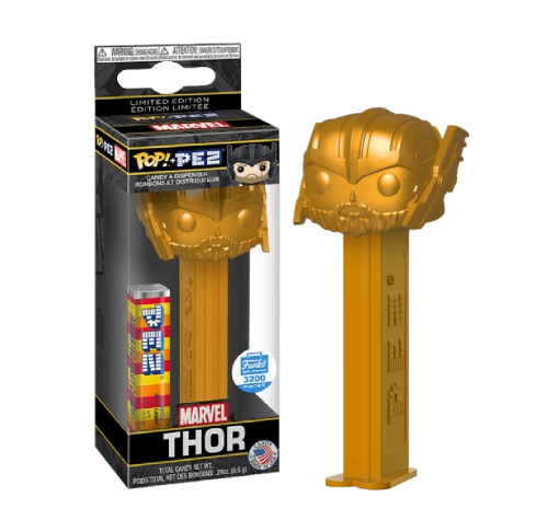 Тор золотой PEZ (Thor gold PEZ (Эксклюзив Funko Shop)) из серии Марвел