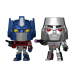 Оптимус Прайм и Мегатрон металлик (Optimus Prime and Megatron metallic 2-pack (PREORDER EndOct24) (Эксклюзив Hot Topic)) из мультсериала Трансформеры: Первое поколение