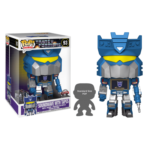 Саундвейв с кассетами 25 см (Soundwave with Tapes 10-inch (Эксклюзив GameStop)) (preorder WALLKY) из мультсериала Трансформеры (1984)