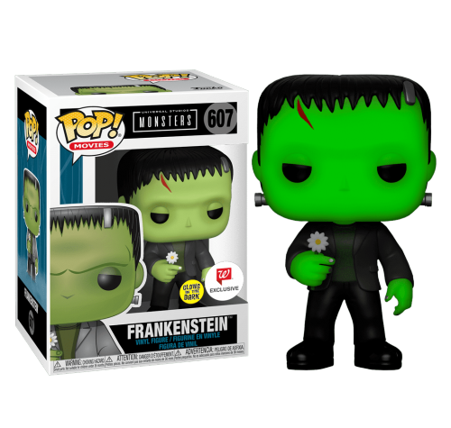 Монстр Франкенштейн с цветком светящийся со стикером (Frankenstein with Flower GitD (Эксклюзив Walgreens)) из серии Монстры Universal