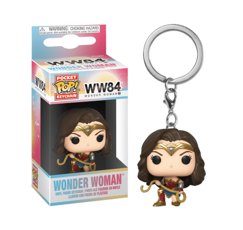 Чудо-женщина с лассо брелок (Wonder Woman with Lasso Keychain) из фильма Чудо-женщина: 1984