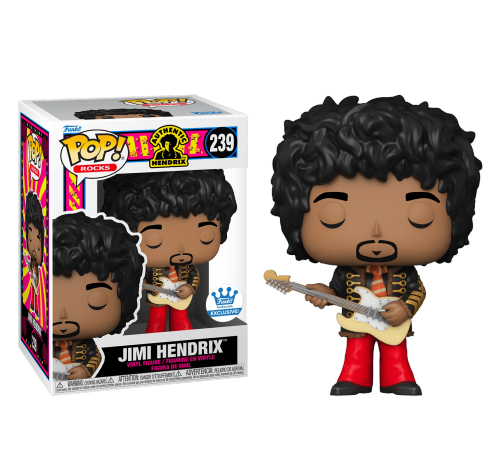 Джими Хендрикс со стикером (Jimi Hendrix in Napoleonic Hussar Jacket (Эксклюзив Funko Shop)) из серии Рок Музыканты