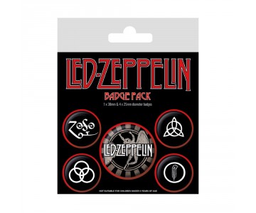 Led Zeppelin Symbols Badge Pack из серии Rocks
