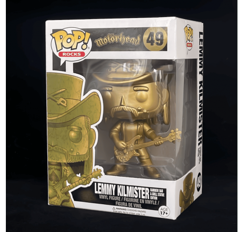 Лемми Килмистер Золотая статуя (Lemmy Kilmister Golden Statue Motorhead (Эксклюзив)) из серии Рок Музыканты