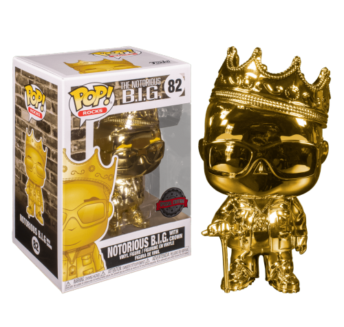 Ноториус БИГ в короне золотой хром (Notorious BIG with Crown Gold Chrome (preorder WALLKY) (Эксклюзив Toy Tokyo)) из серии Музыканты