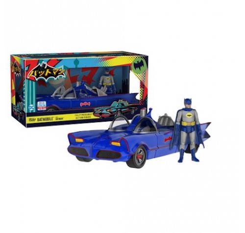 Бэтмен синий на Бэтмобиле (Batmobile Blue with Batman (Эксклюзив)) из комиксов ДС Комикс