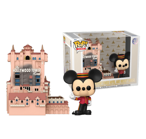 Микки Маус и Отель Голивуд Тауэр (Mickey Mouse with Hollywood Tower Hotel Town) (preorder WALLKY) из серии в честь 50-летия Диснейуорлда