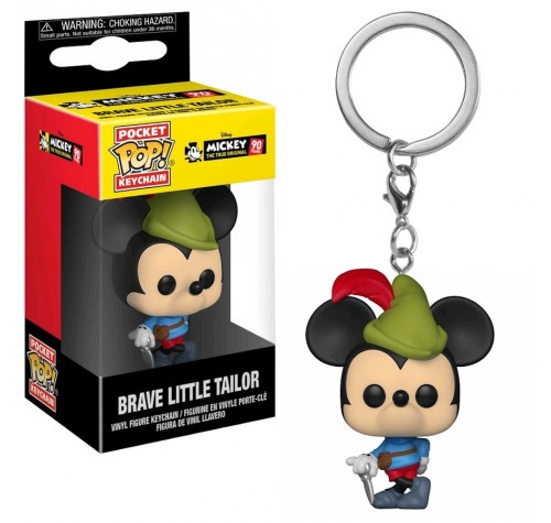 Микки Маус Маленький храбрый портняжка брелок (Mickey Mousey Brave Little Tailor keychain) (preorder WALLKY) из мультиков Mickey's 90th) из серии в честь 90-летия Микки Мауса