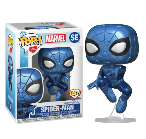 Человек-Паук голубой металлик (Spider-Man Make A Wish Blue Metallic) из комиксов Марвел