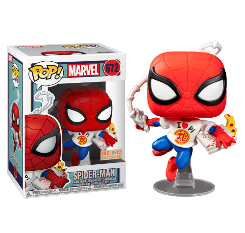 Человек-Паук с пиццей со стикером (Spider-Man with Pizza (Эксклюзив Box Lunch)) из комиксов Марвел
