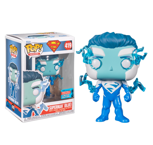 Синий Супермен со стикером (Superman Blue (Эксклюзив NYCC 2021)) из комиксов ДС Комикс
