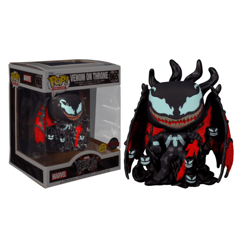 Веном на троне светящийся (Venom on Throne GitD Deluxe (Эксклюзив Pop in a Box)) из комиксов Марвел