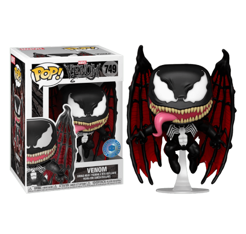 Веном с крыльями со стикером (Venom with Wings (Эксклюзив Pop in a Box)) из комиксов Марвел