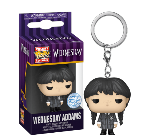 Венсдей Аддамс брелок (Wednesday Addams keychain (Эксклюзив)) (PREORDER MidNov24) из сериала Уэнздей (2022)