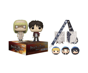 Ymir Fritz, Child Eren, 2 iron-on patches, 3-pack button set and 1 lanyard Collector Box из аниме Attack on Titan