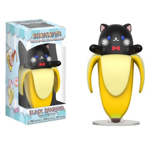 Черный Бананя (Black Bananya) (preorder WALLKY) из мультсериала Бананя