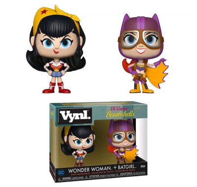 Чудо-женщина и Бэтгёрл винл. (Wonder Woman and Batgirl Vynl.) из комиксов DC Comics: Красотки