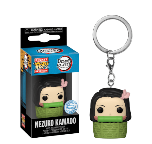 Незуко Камадо в корзине брелок (Nezuko Kamado in Basket keychain (PREORDER USR) (Эксклюзив)) из аниме Истребитель демонов