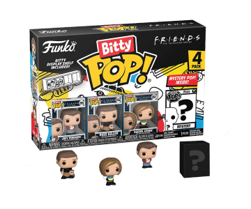 Joey, Ross, Rachel and Mystery Bitty 4-Pack (preorder WALLKY) из сериала Friends