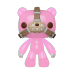 Медведь Глуми в маске полупрозрачный со стикером (Gloomy Bear with Mask Translucent (Эксклюзив Toy Tokyo)) из аниме Глуми. Медведь с характером